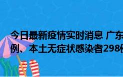 今日最新疫情实时消息 广东11月1日新增本土确诊病例125例、本土无症状感染者298例