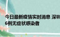 今日最新疫情实时消息 深圳10月31日新增23例确诊病例和6例无症状感染者