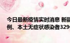 今日最新疫情实时消息 新疆乌鲁木齐新增本土确诊病例25例、本土无症状感染者329例