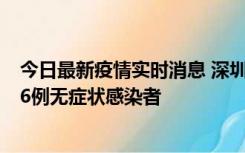 今日最新疫情实时消息 深圳10月31日新增23例确诊病例和6例无症状感染者