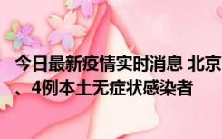 今日最新疫情实时消息 北京11月1日新增28例本土确诊病例、4例本土无症状感染者