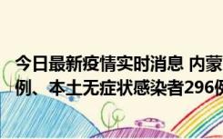 今日最新疫情实时消息 内蒙古11月1日新增本土确诊病例24例、本土无症状感染者296例