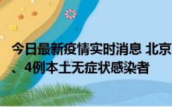 今日最新疫情实时消息 北京11月1日新增28例本土确诊病例、4例本土无症状感染者