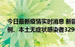 今日最新疫情实时消息 新疆乌鲁木齐新增本土确诊病例25例、本土无症状感染者329例