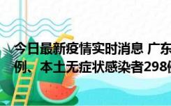 今日最新疫情实时消息 广东11月1日新增本土确诊病例125例、本土无症状感染者298例