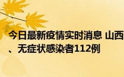 今日最新疫情实时消息 山西11月1日新增本土确诊病例24例、无症状感染者112例