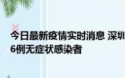 今日最新疫情实时消息 深圳10月31日新增23例确诊病例和6例无症状感染者