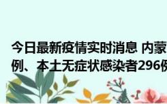 今日最新疫情实时消息 内蒙古11月1日新增本土确诊病例24例、本土无症状感染者296例