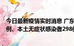 今日最新疫情实时消息 广东11月1日新增本土确诊病例125例、本土无症状感染者298例