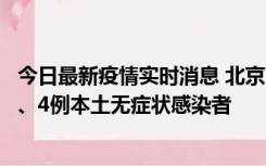 今日最新疫情实时消息 北京11月1日新增28例本土确诊病例、4例本土无症状感染者