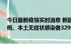 今日最新疫情实时消息 新疆乌鲁木齐新增本土确诊病例25例、本土无症状感染者329例