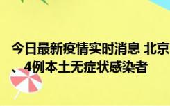 今日最新疫情实时消息 北京11月1日新增28例本土确诊病例、4例本土无症状感染者