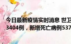 今日最新疫情实时消息 世卫组织：全球新增新冠确诊病例63404例，新增死亡病例537例