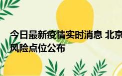 今日最新疫情实时消息 北京昌平区新增1例确诊病例，新增风险点位公布