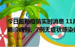 今日最新疫情实时消息 11月2日0时至12时，青岛新增3例确诊病例、7例无症状感染者