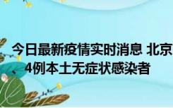 今日最新疫情实时消息 北京11月1日新增28例本土确诊病例、4例本土无症状感染者