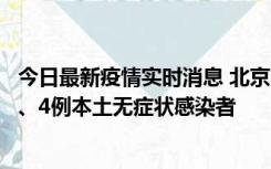 今日最新疫情实时消息 北京11月1日新增28例本土确诊病例、4例本土无症状感染者