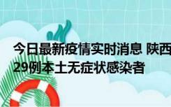 今日最新疫情实时消息 陕西11月1日新增8例本土确诊病例、29例本土无症状感染者