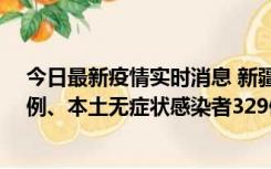 今日最新疫情实时消息 新疆乌鲁木齐新增本土确诊病例25例、本土无症状感染者329例