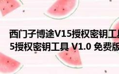 西门子博途V15授权密钥工具 V1.0 免费版（西门子博途V15授权密钥工具 V1.0 免费版功能简介）