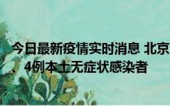 今日最新疫情实时消息 北京11月1日新增28例本土确诊病例、4例本土无症状感染者