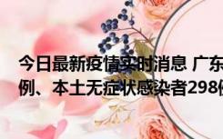 今日最新疫情实时消息 广东11月1日新增本土确诊病例125例、本土无症状感染者298例