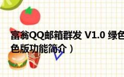 富翁QQ邮箱群发 V1.0 绿色版（富翁QQ邮箱群发 V1.0 绿色版功能简介）