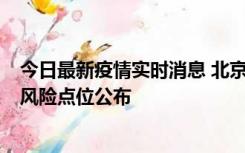 今日最新疫情实时消息 北京昌平区新增1例确诊病例，新增风险点位公布