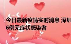 今日最新疫情实时消息 深圳10月31日新增23例确诊病例和6例无症状感染者