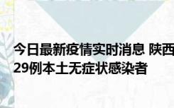 今日最新疫情实时消息 陕西11月1日新增8例本土确诊病例、29例本土无症状感染者