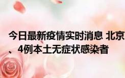 今日最新疫情实时消息 北京11月1日新增28例本土确诊病例、4例本土无症状感染者