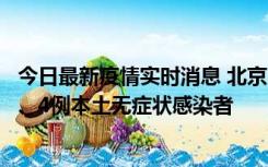 今日最新疫情实时消息 北京11月1日新增28例本土确诊病例、4例本土无症状感染者