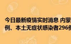 今日最新疫情实时消息 内蒙古11月1日新增本土确诊病例24例、本土无症状感染者296例