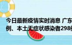 今日最新疫情实时消息 广东11月1日新增本土确诊病例125例、本土无症状感染者298例