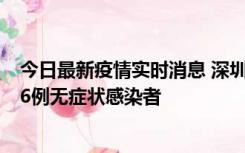 今日最新疫情实时消息 深圳10月31日新增23例确诊病例和6例无症状感染者