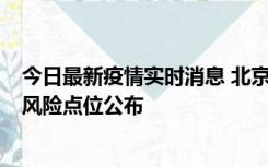 今日最新疫情实时消息 北京昌平区新增1例确诊病例，新增风险点位公布