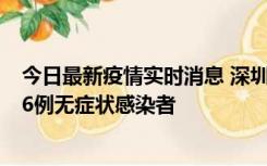 今日最新疫情实时消息 深圳10月31日新增23例确诊病例和6例无症状感染者