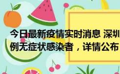 今日最新疫情实时消息 深圳11月1日新增18例确诊病例和5例无症状感染者，详情公布