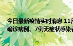 今日最新疫情实时消息 11月2日0时至12时，青岛新增3例确诊病例、7例无症状感染者