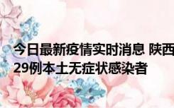 今日最新疫情实时消息 陕西11月1日新增8例本土确诊病例、29例本土无症状感染者