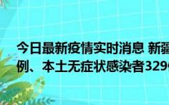 今日最新疫情实时消息 新疆乌鲁木齐新增本土确诊病例25例、本土无症状感染者329例