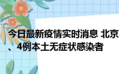 今日最新疫情实时消息 北京11月1日新增28例本土确诊病例、4例本土无症状感染者