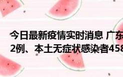 今日最新疫情实时消息 广东10月31日新增本土确诊病例242例、本土无症状感染者458例