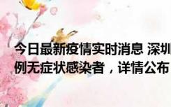 今日最新疫情实时消息 深圳11月1日新增18例确诊病例和5例无症状感染者，详情公布