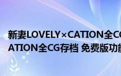 新妻LOVELY×CATION全CG存档 免费版（新妻LOVELY×CATION全CG存档 免费版功能简介）