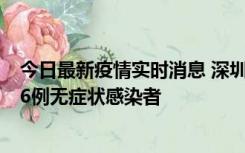 今日最新疫情实时消息 深圳10月31日新增23例确诊病例和6例无症状感染者