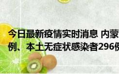 今日最新疫情实时消息 内蒙古11月1日新增本土确诊病例24例、本土无症状感染者296例