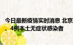 今日最新疫情实时消息 北京11月1日新增28例本土确诊病例、4例本土无症状感染者