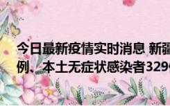 今日最新疫情实时消息 新疆乌鲁木齐新增本土确诊病例25例、本土无症状感染者329例