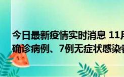 今日最新疫情实时消息 11月2日0时至12时，青岛新增3例确诊病例、7例无症状感染者